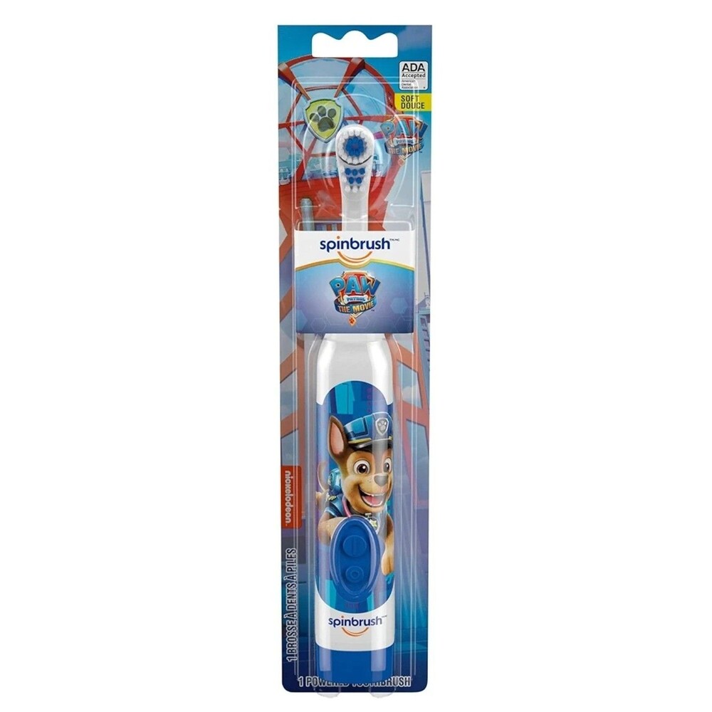 Paw Patrol Kids Electric Battery-Operated Toothbrush Spinbrush 4Pk Soft - Picture 10 of 13